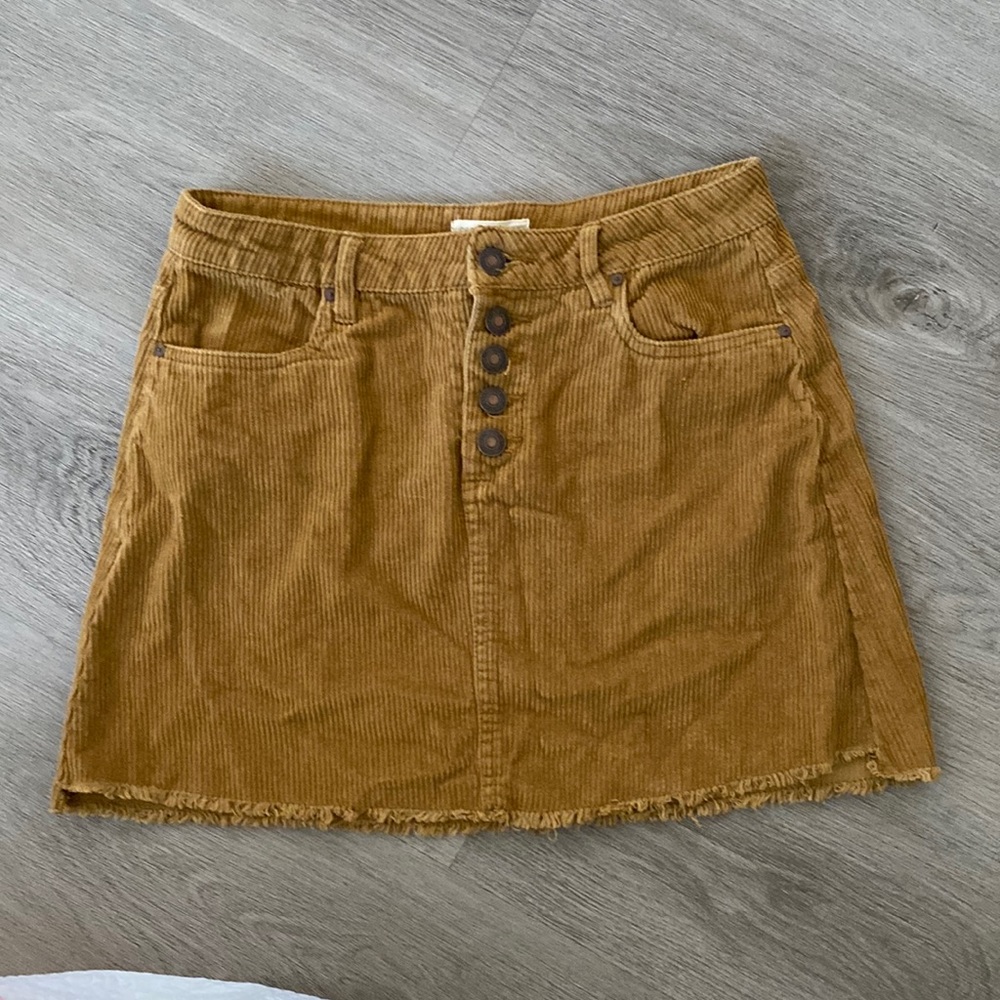 Corduroy skirt.
